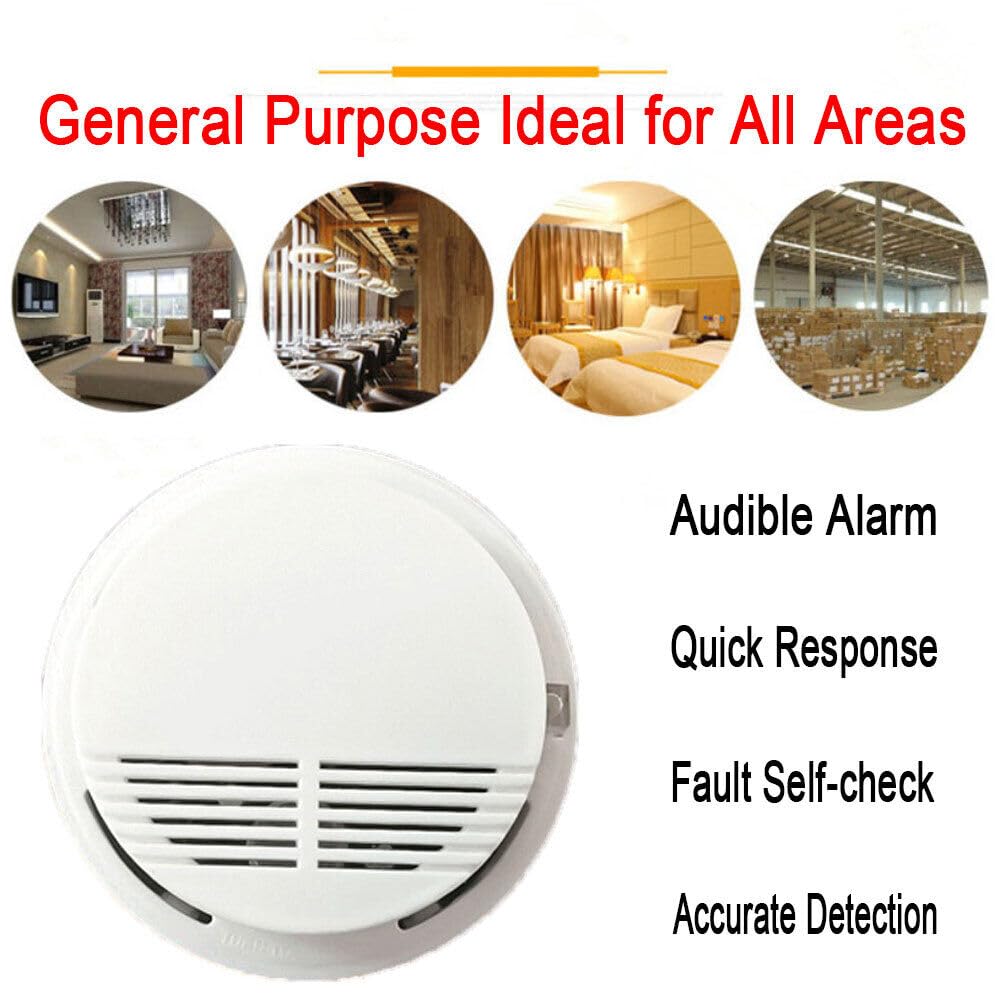 Smoke alarm-detectors are used in household kitchens or offices to detect gas alarms (2-pack)