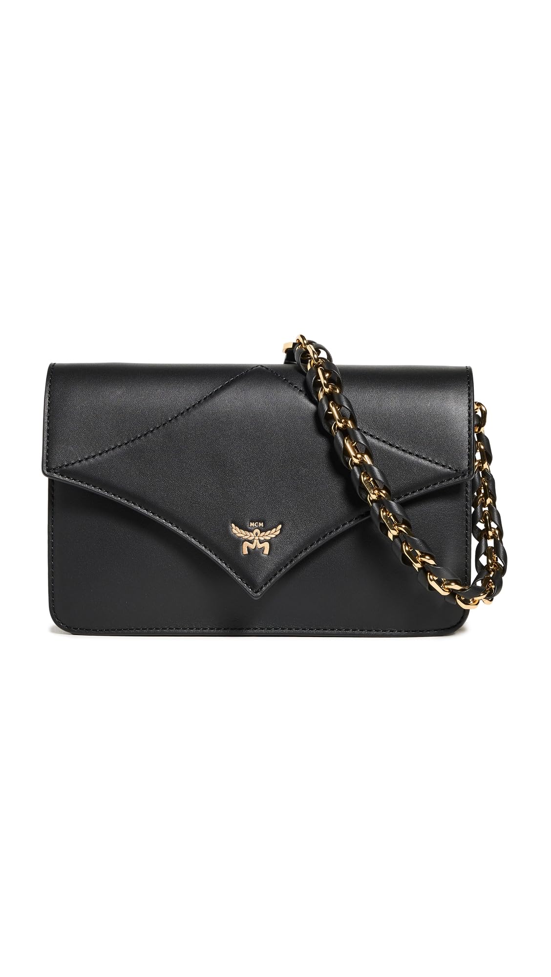 MCM Women's Diamond Leather Mini Crossbody Bag, Black, One Size