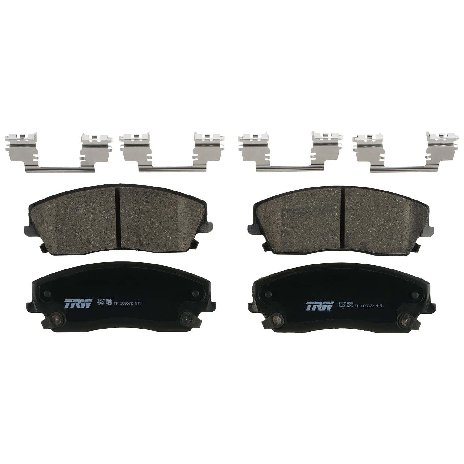 TRW Pro TRC1056 Disc Brake Pad Set For Dodge Charger 2006-2010, Front, And Other Applications