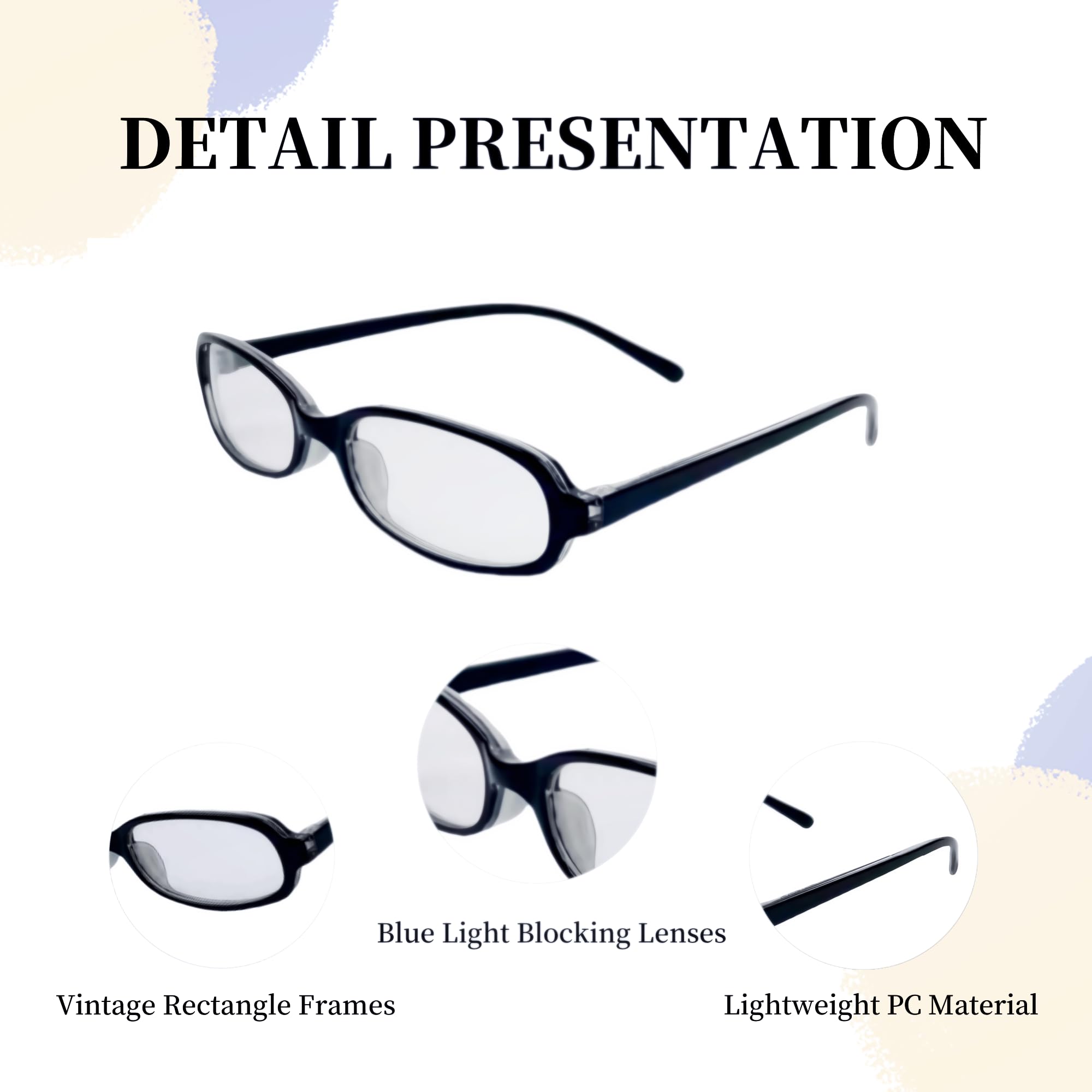 BOBUXLIIN Fake Glasses Fashion Non Prescription Clear Glasses for Women Glasses Frame Trendy Accessories for 2024