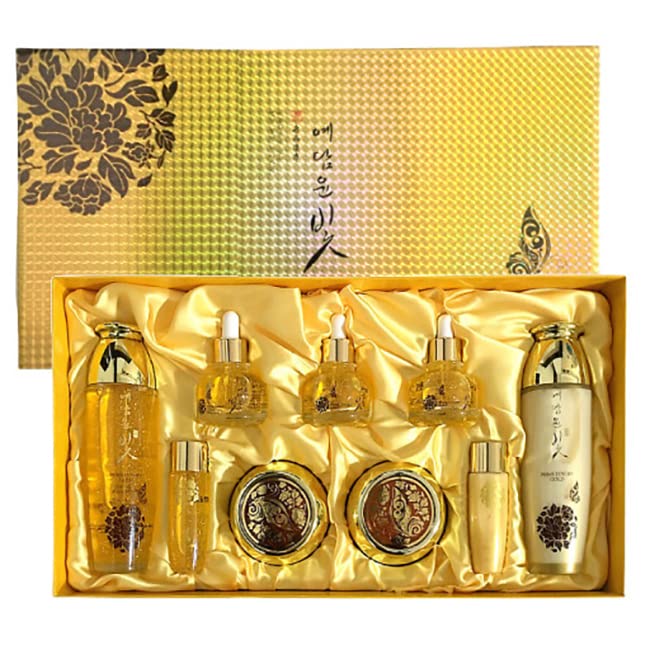 Premium Luxury Gold Women Facial Skin Care Set (7Pcs) Beauty & Personal Care, Nourishing And Moisturizing, Calming Korea Cosmetic for Yedam Yun Bit