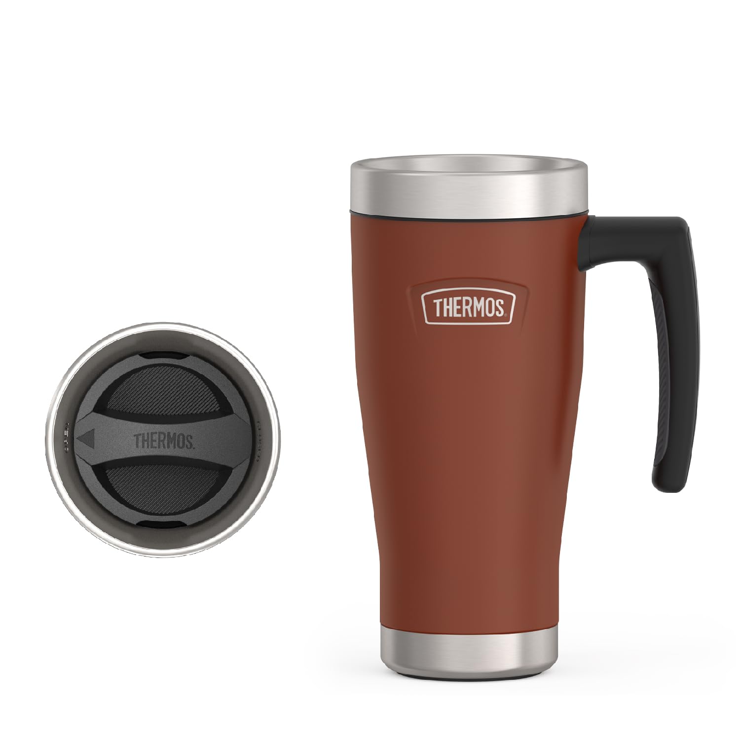 THERMOS, ICON Series, Stainless Steel Mug, Saddle, 16 oz