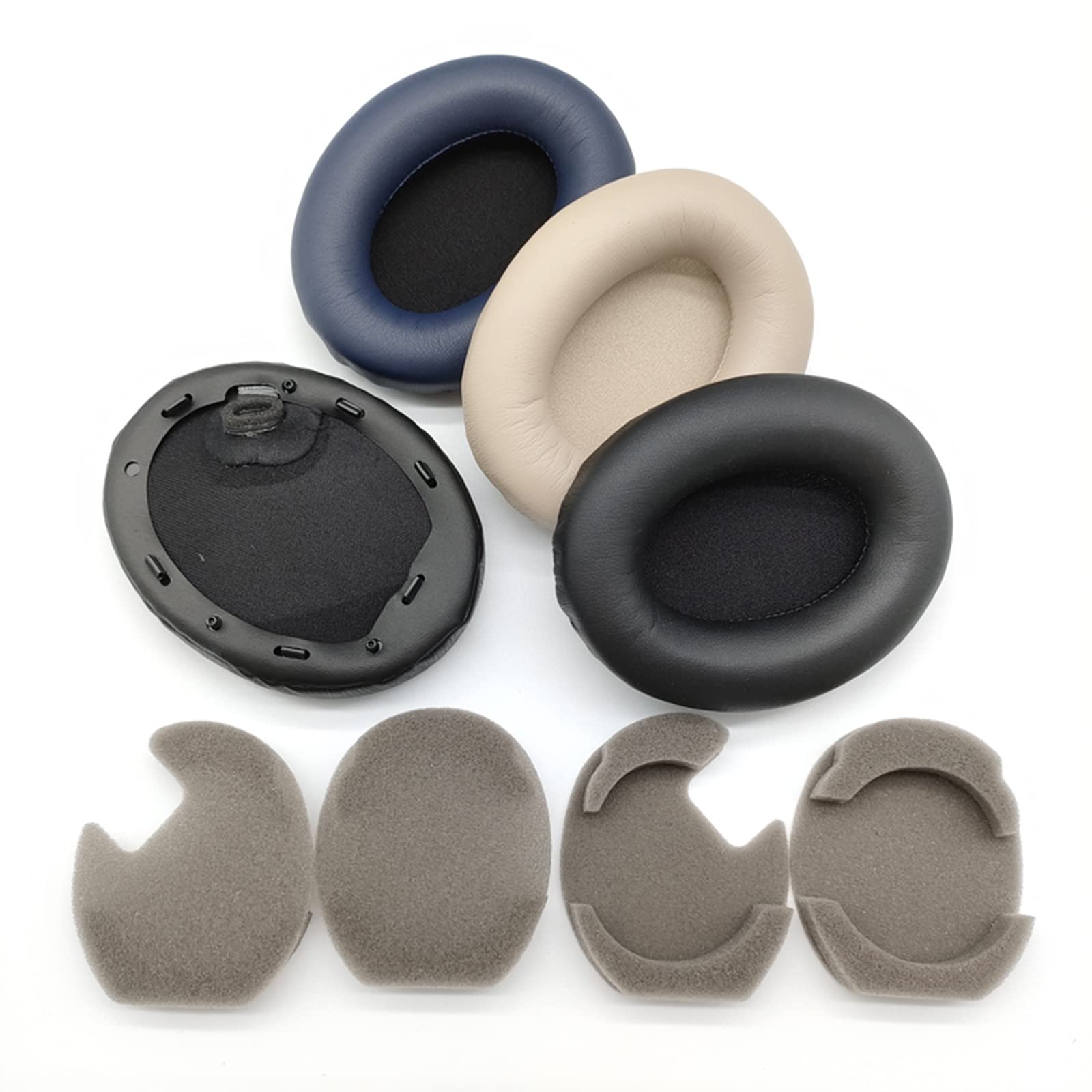 WH-1000XM4 Ear Cushions Replacement Noise Isolation Ear Pads Compatible with Sony WH1000XM4 Wireless Noise Canceling Over-Ear Headphones- Added Thickness & Plastic Stick