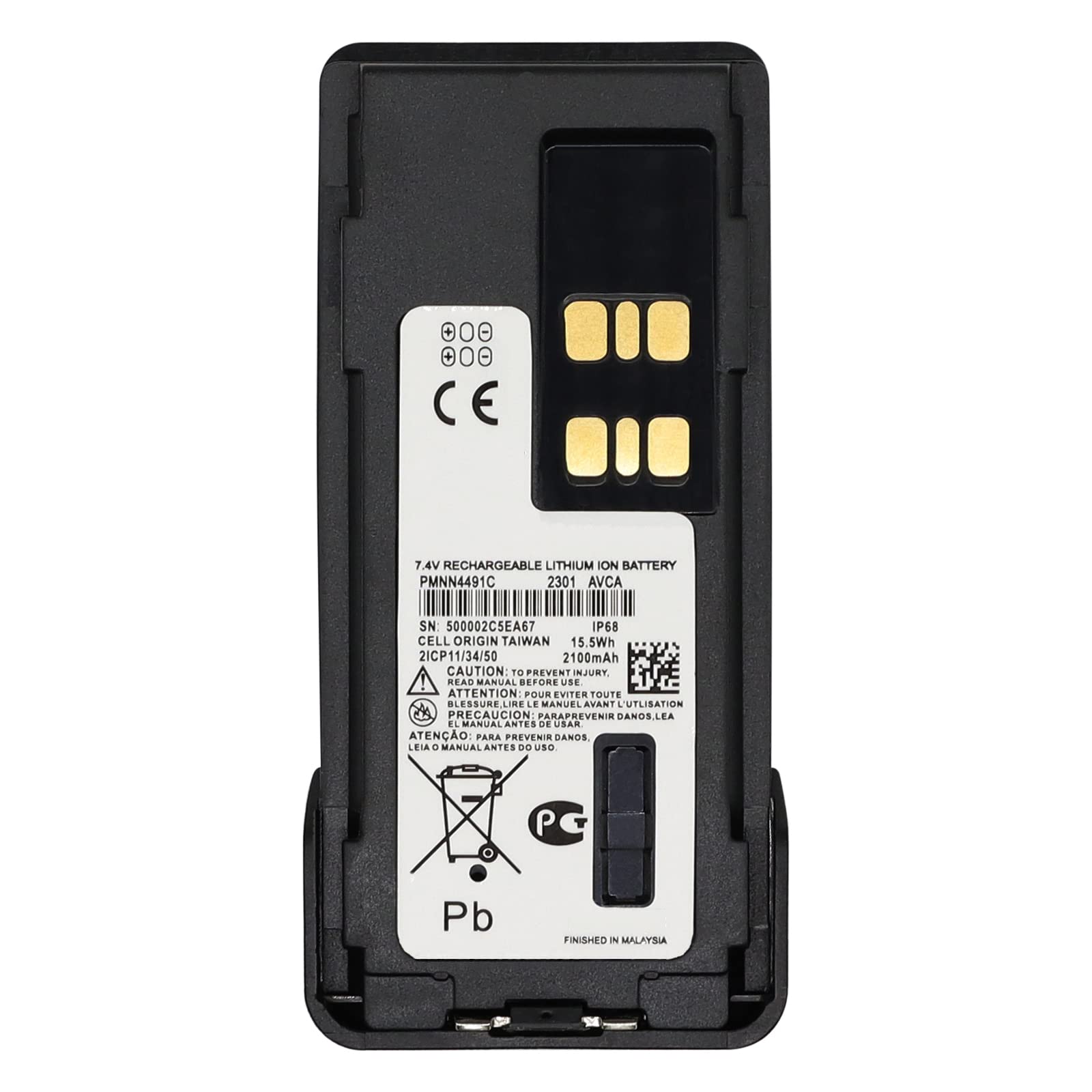 for Impres Battery PMNN4491C Battery PMNN4409AR Battery for Motorola Impres Battery MotoTRBO XPR3000 XPR3000e XPR3300 XPR3300e XPR3500 XPR3500e XPR5380e XPR7000 XPR7000e XPR7350e Battery (Slim)