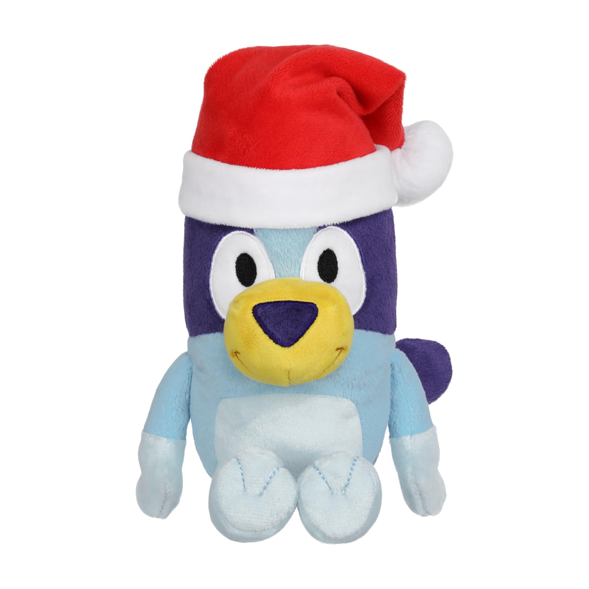 Bluey 7-8" Plush Soft Toy Bundle Includes Festive and Bingo Christmas Holidays Season Plush with Santa Hats