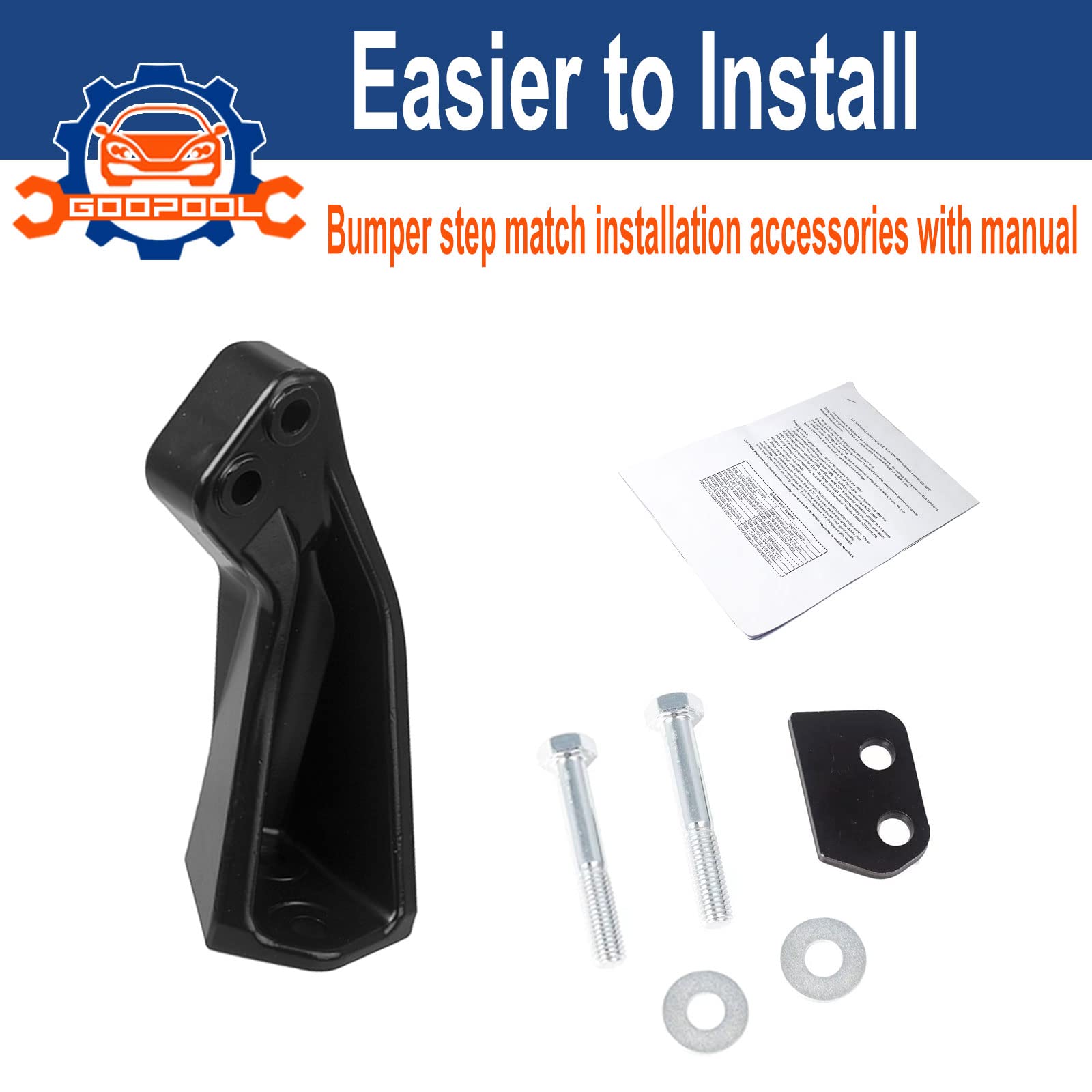 Bed Step Compatible with Tacoma 2012 2013 2014 2015 2016 2017 2018 2019 2020 2021 2022 2023 Folding Truck Step Bumper Tailgate Step # PT392-35100