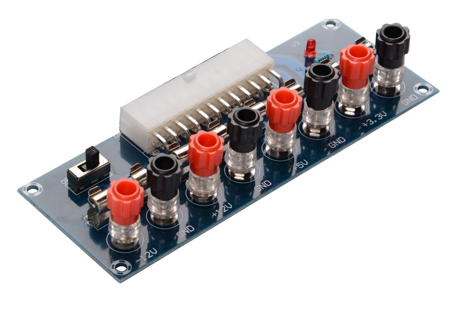 CHENBO 2pcs 24 Pins ATX Power Board Computer PC Power Supply Breakout Module Adapter 12V 5V 3.3V