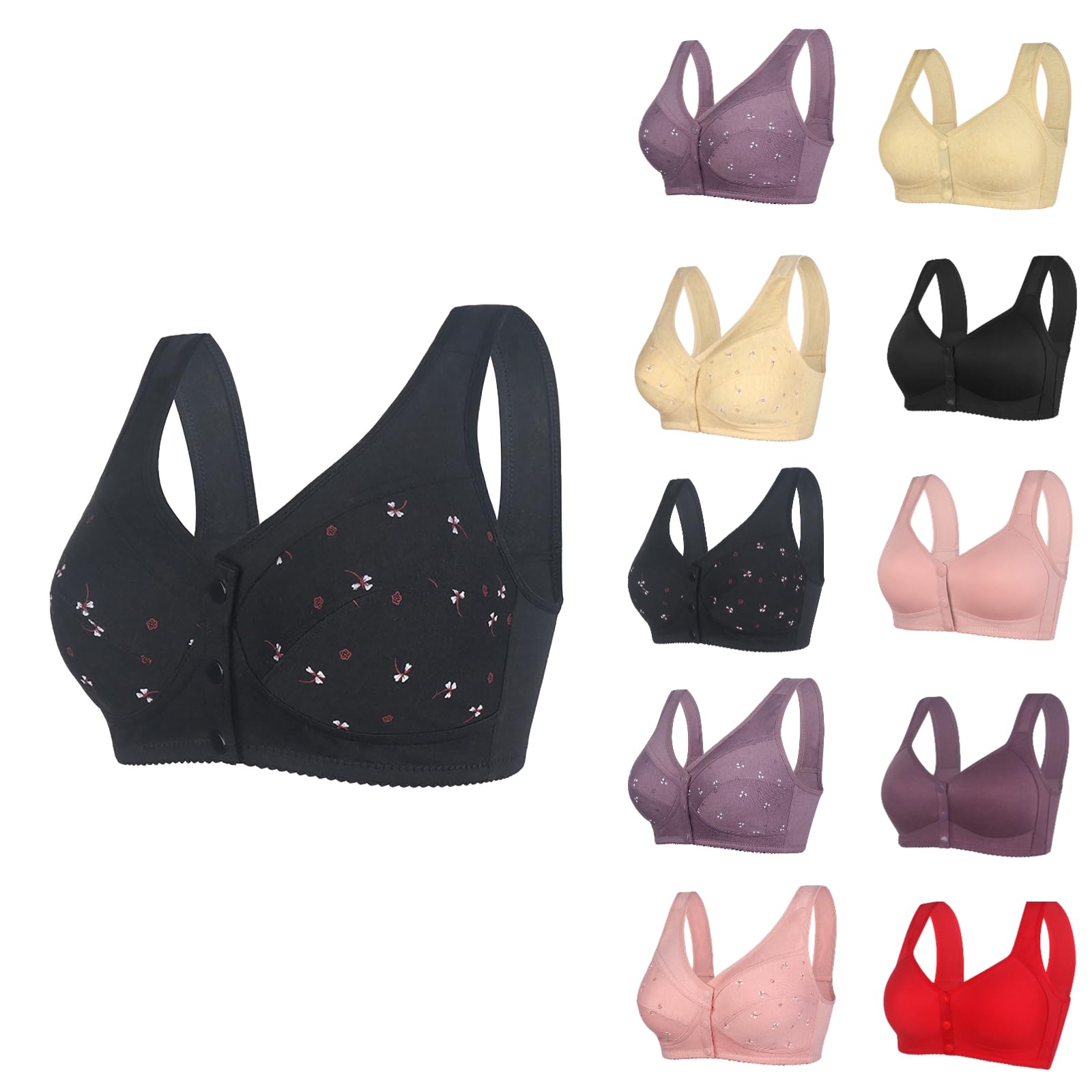 Mis Pedidos Recientes Orders The My Front Closing Bras for Older Women Senior Bras for Women Front Closure with Uplift Front Hook Bras for Women Returned Items Promo Codes for Today