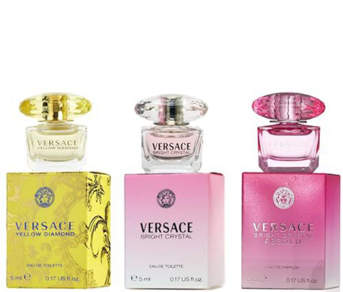 Versace Miniature Variety Trio Collection Perfume Gift Set for Women