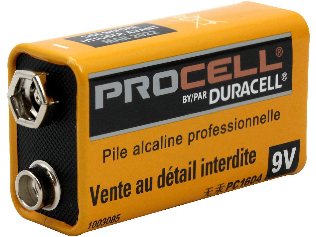 Procell 9V Alkaline Battery Bulk Pack - 72 Per Package