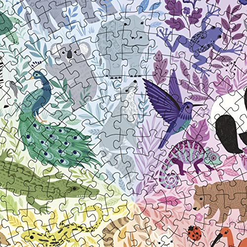 Ravensburger Circle of Colors: Animals 500 Piece Round Jigsaw Puzzle | Uniquely Crafted Pieces | Softclick Technology | Engaging Artwork | Certified by The Forest Stewardship Council