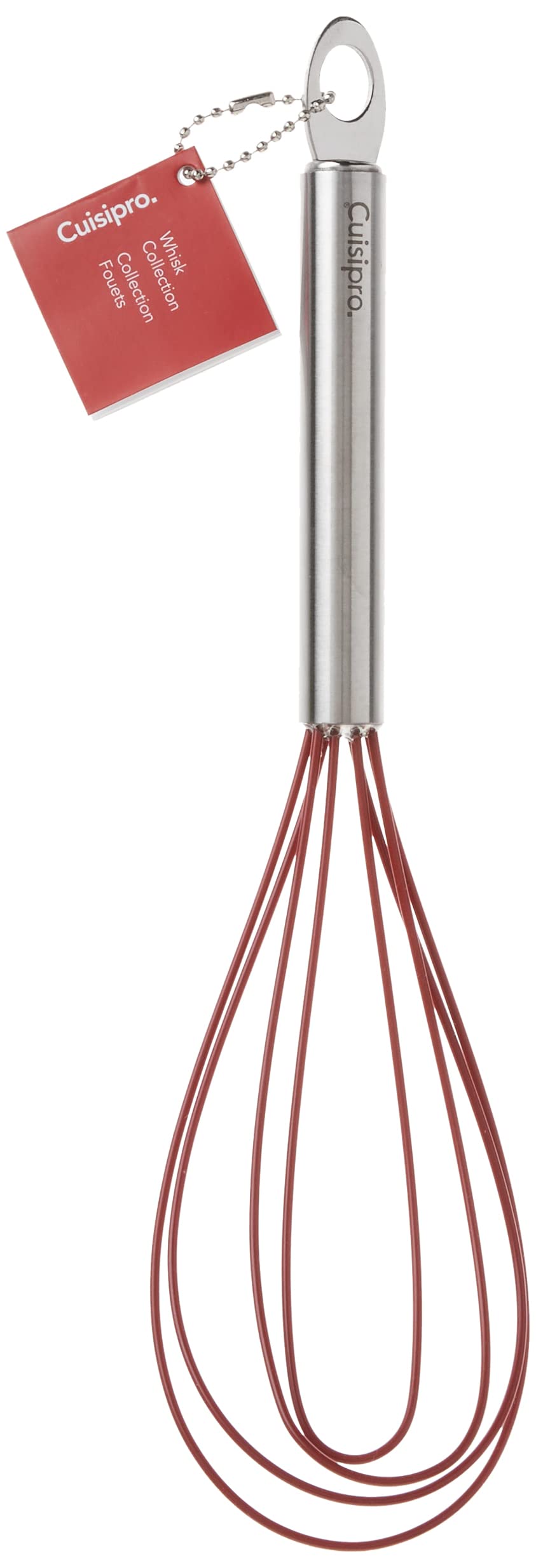 Cuisipro 74697005 Silicone Whisk, 10-Inch, Red