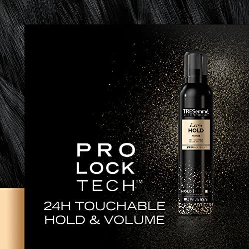 TRESemmé Hair Mousse Extra Hold For 24H Touchable Hold & Volume with Pro Lock Tech 10.5 Fl Oz