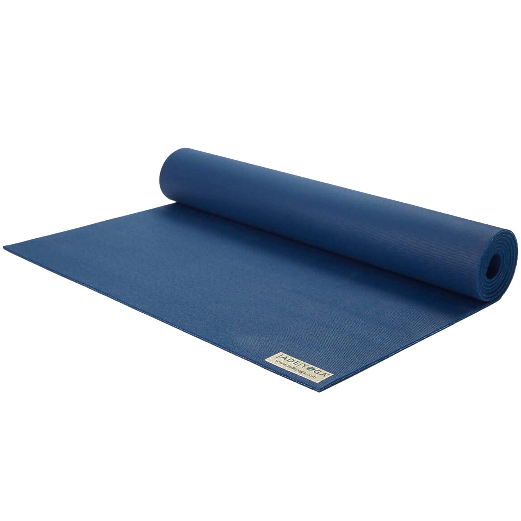 Jade Fusion Yoga Mat, Luxurious Comfort & Sturdy Workout Mats for Home Gym, 74" Yoga Mat Thick, Non-Slip Workout Mat with Extra Strong Grip, US Made Midnight Blue Yoga Mats