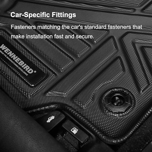 WENNEBIRD All Weather Cargo Liner for 2023-2024 Cadillac Lyriq, Premium TPE Anti-Slip Waterproof Rear Trunk Mat, Car Interior Accessories - 1pc