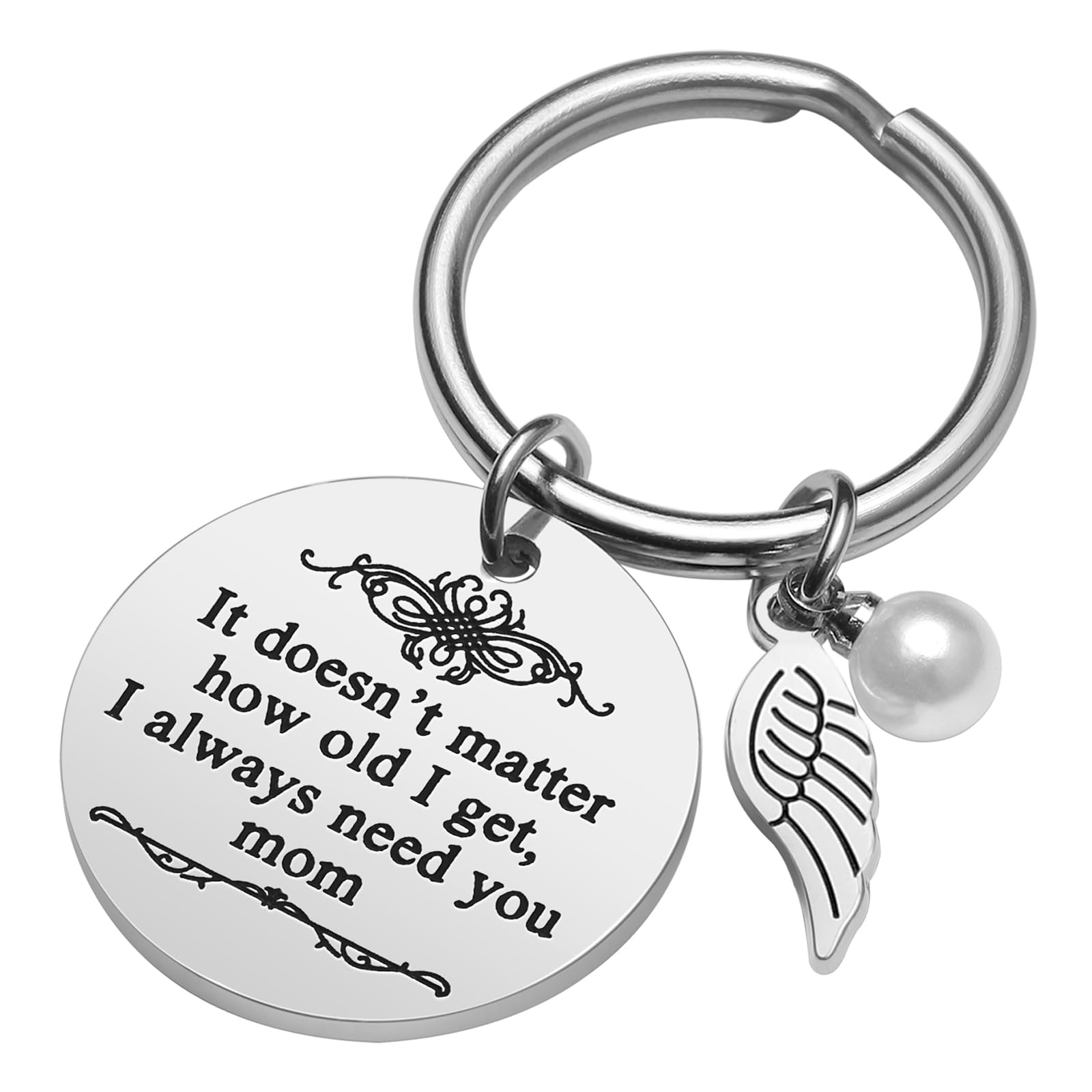 iJuqi Mother's Day Gifts from Daughter Son for Mom Birthday Valentine's Day Christmas Gifts Mom Keychain Mother Keyring