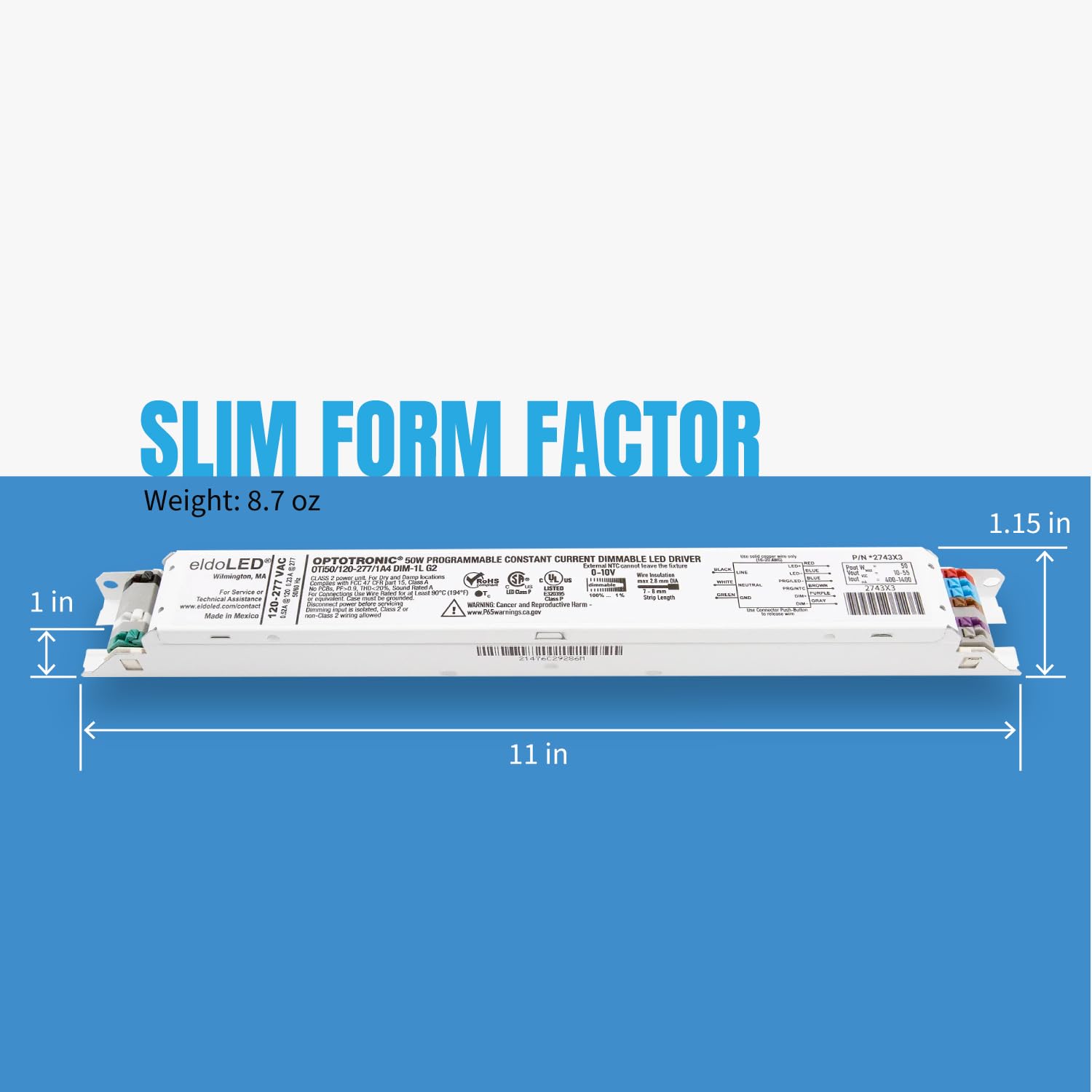 10 Pieces Osram 57452 50 watt 120/277 volt 50-60Hz Dimmable LED Driver (OTi50/120-277/1A4/DIM-1/L G2 Osram Optotronic LED Driver)