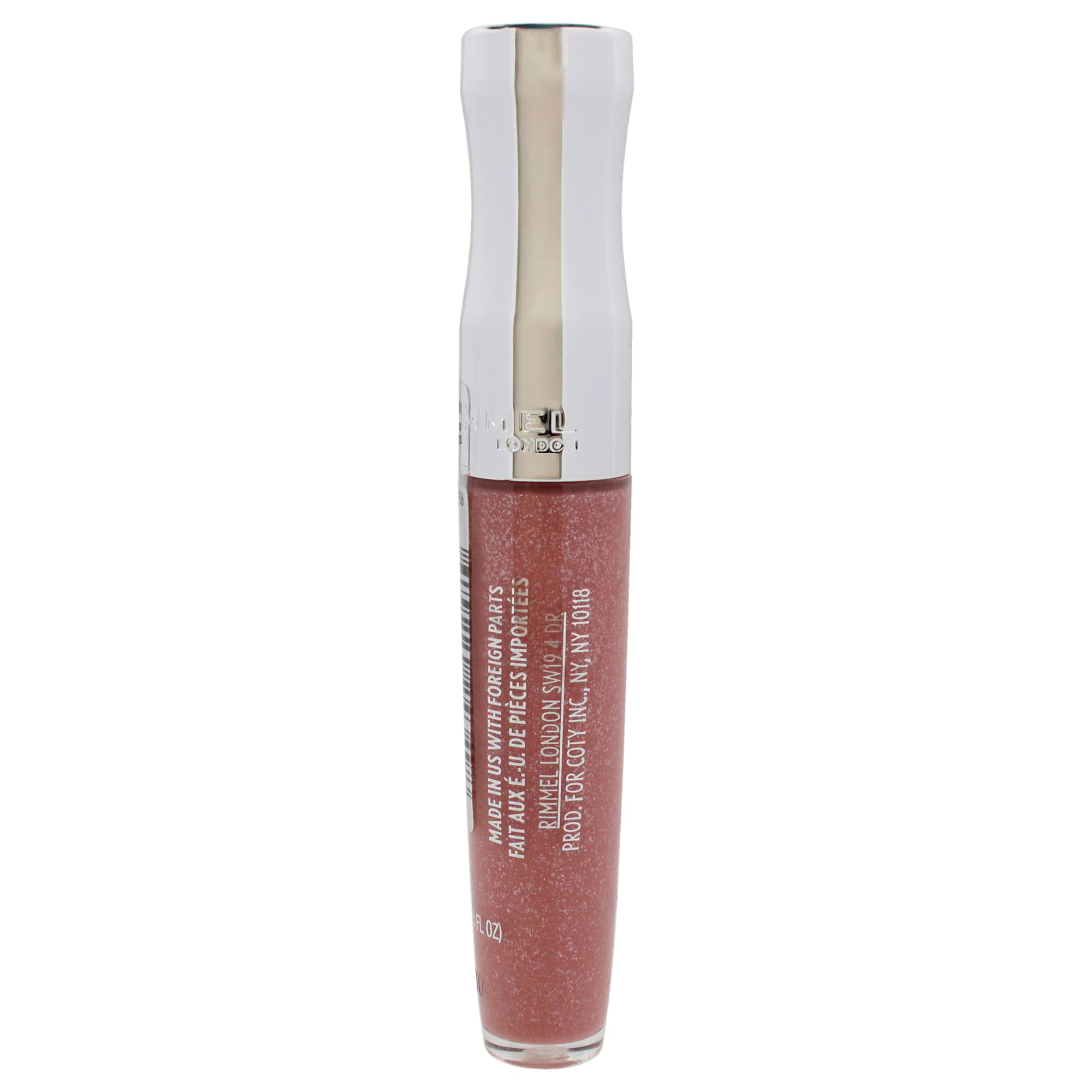 Rimmel Stay Glossy Lip Gloss - Non-Sticky and Lightweight Formula for Lip Color and Shine - 130 Blushing Belgraves, .18oz