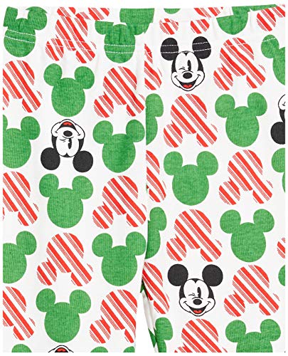 Amazon Essentials Disney | Marvel | Star Wars Boys' Snug-Fit Cotton Pajama Sleepwear Sets, Mickey Holiday - Baby and Kids, 8