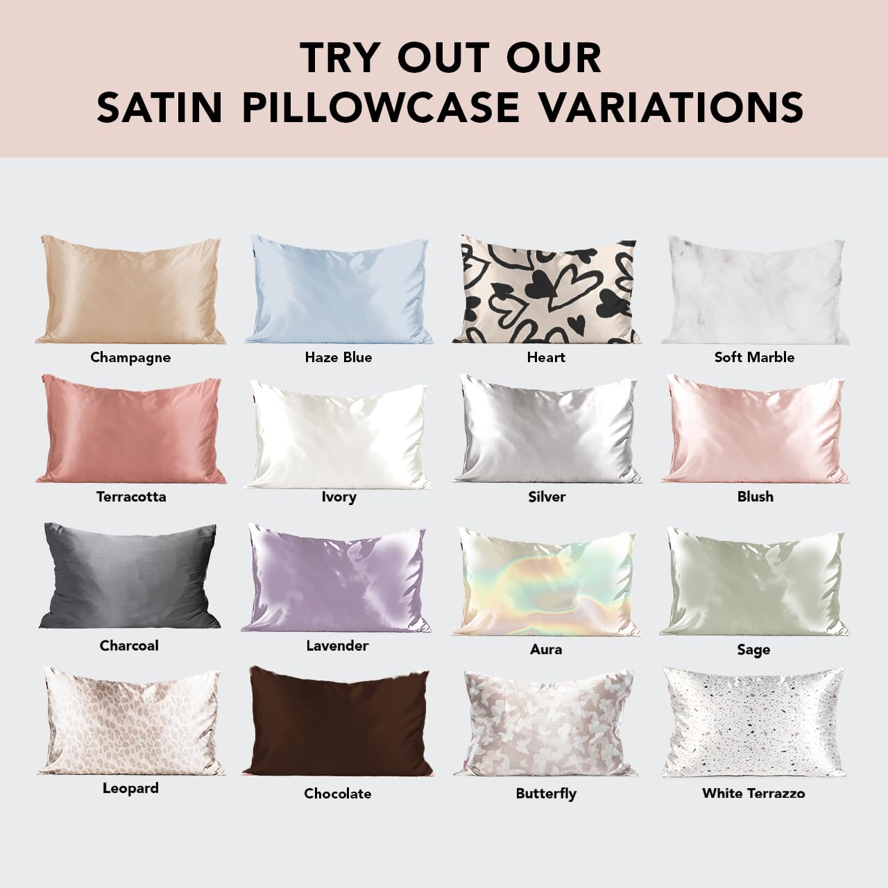 Kitsch Satin Pillowcase with Zipper for Hair & Skin, Softer Than Silk Pillow Cases Queen, Smooth Pillow Covers, Machine Washable, Wrinkle-Free, Cooling Satin Pillow Cases Standard Size 19"x26" Leopard