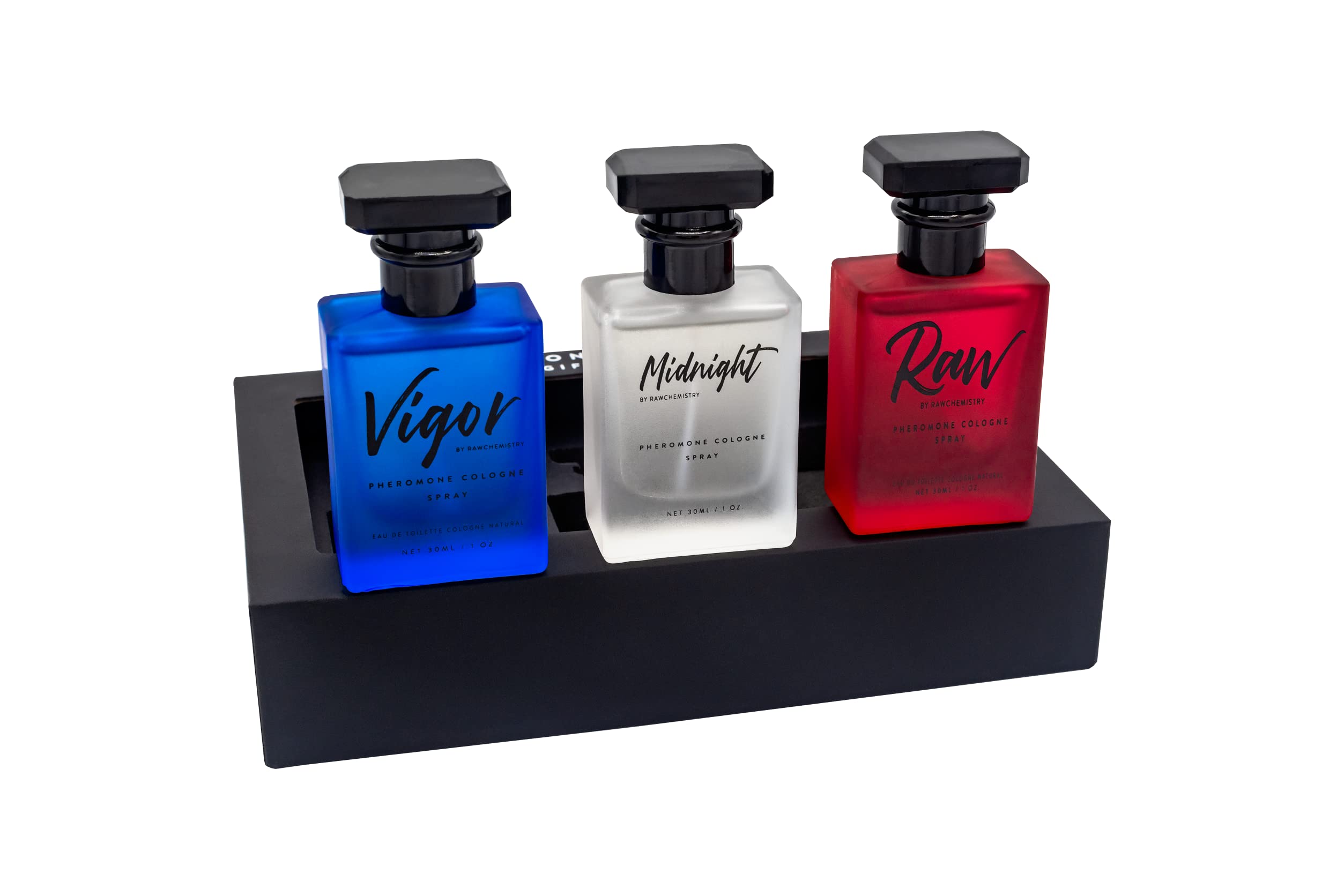 RawChemistry - A Pheromone Infused Mens Cologne Gift Set - Set of 3 Colognes