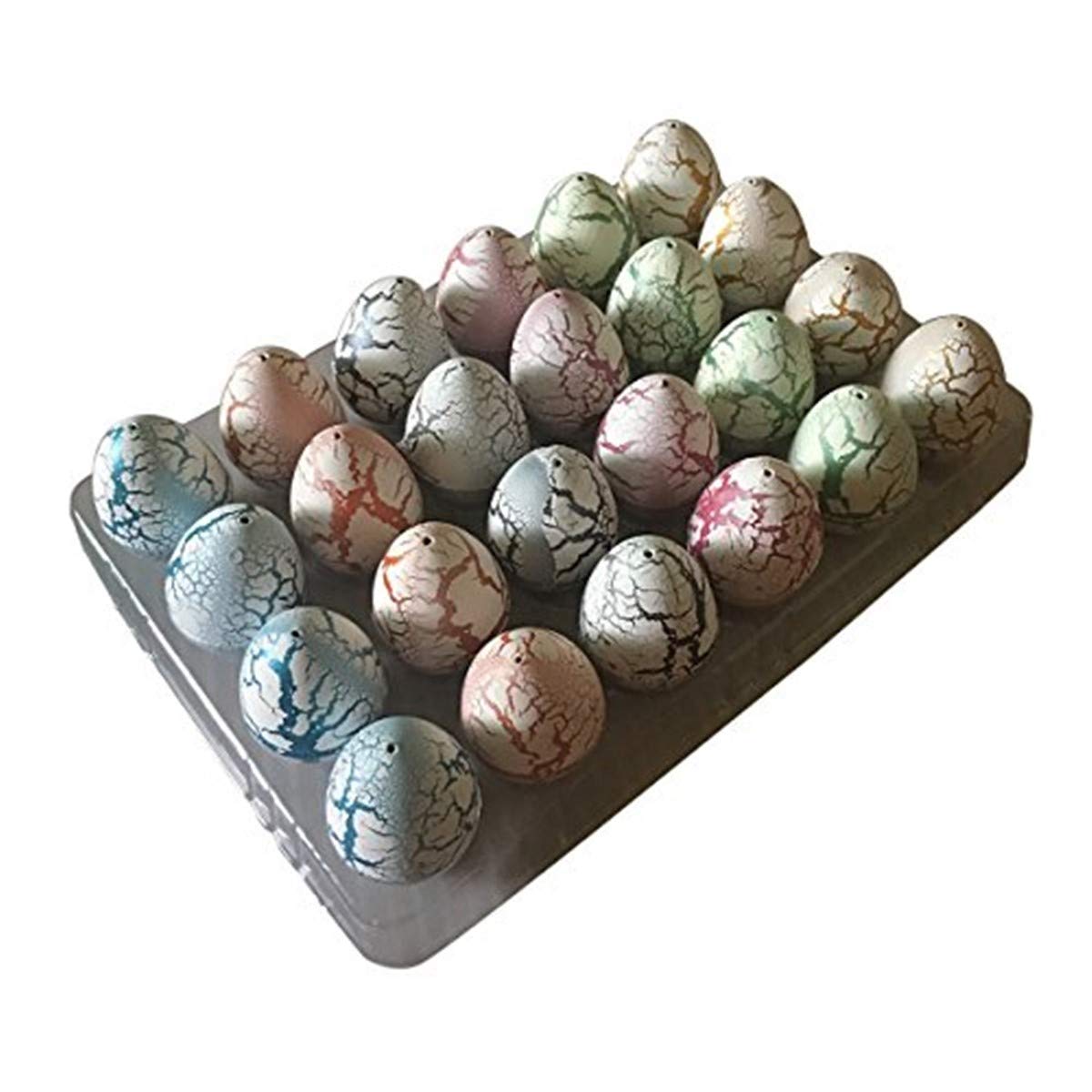 JoFAN 24 PCS Dinosaur Eggs That Hatch Growing Easter Eggs with Mini Toys Inside for Kids Boys Girls Easter Basket Stuffers Gifts Fillers Party Favors Supplies