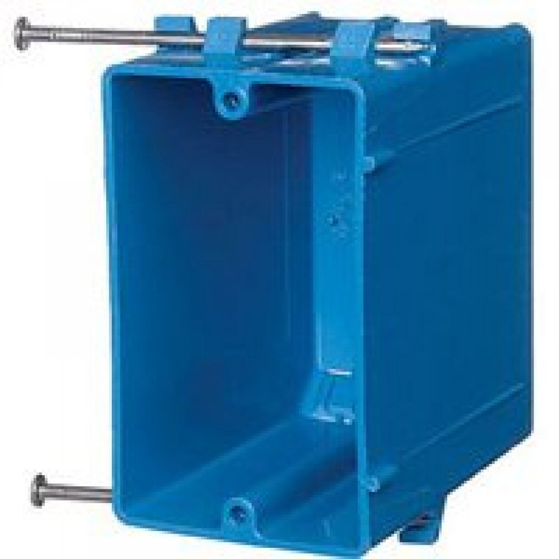 Carlon B122A-UPC Switch/Outlet Box, New Work, 1 Gang, 3-3/4-Inch Length by 2-1/4-Inch Width by 3-1/2-Inch Depth, Blue
