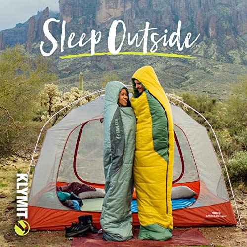Klymit Wild Aspen Lightweight Mummy Sleeping Bag, 20 Degree Sleeping Bag for Camping, Hiking, and Backpacking in Cold Weather, Regular