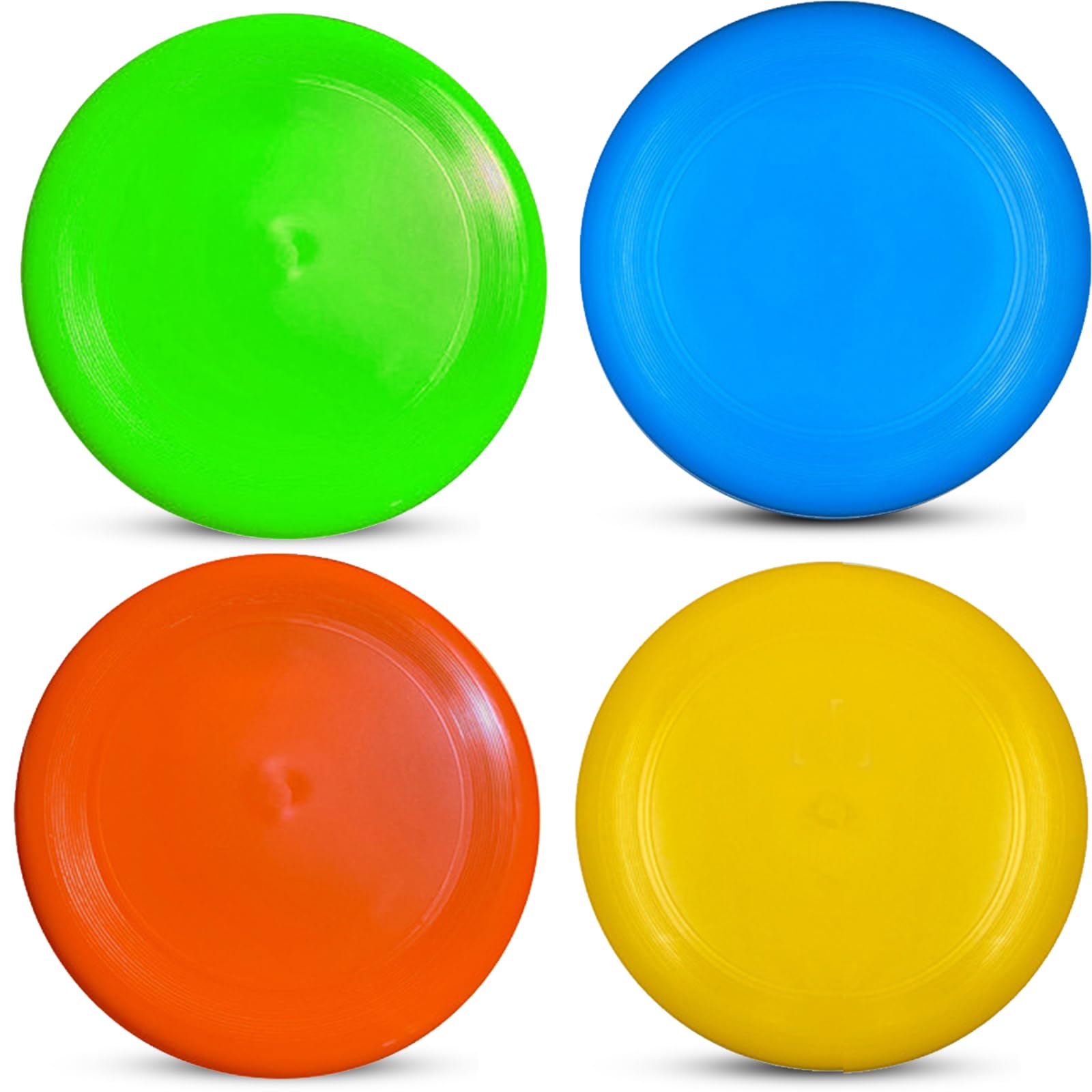 Anzmtosn 8 Inch Sport Flying Disc, Beach Sand Sport Ring Toys, Large Beach Flying Ring Toy Sets Kit for Pool Playground Toy Gift Set Bundle for Kids Boys Girls Outdoor Garden Backyard Pack- 8 Pack