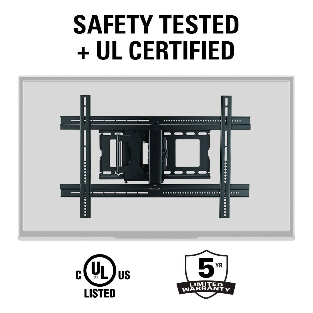 Sanus MLF13-B1 Articulating Universal Wall Mount for 37-80-Inch Screen BLack