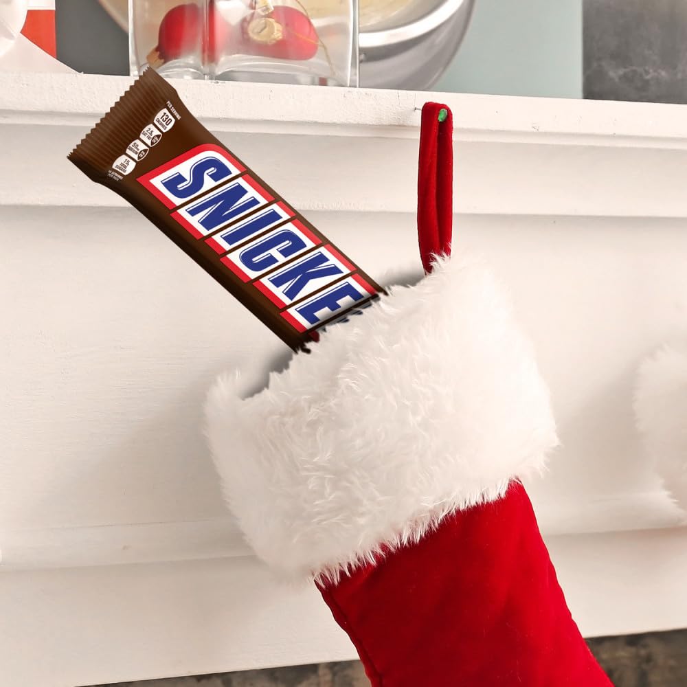 SNICKERS Chocolate Christmas Candy Bar, Giant Size, 16 oz Bar