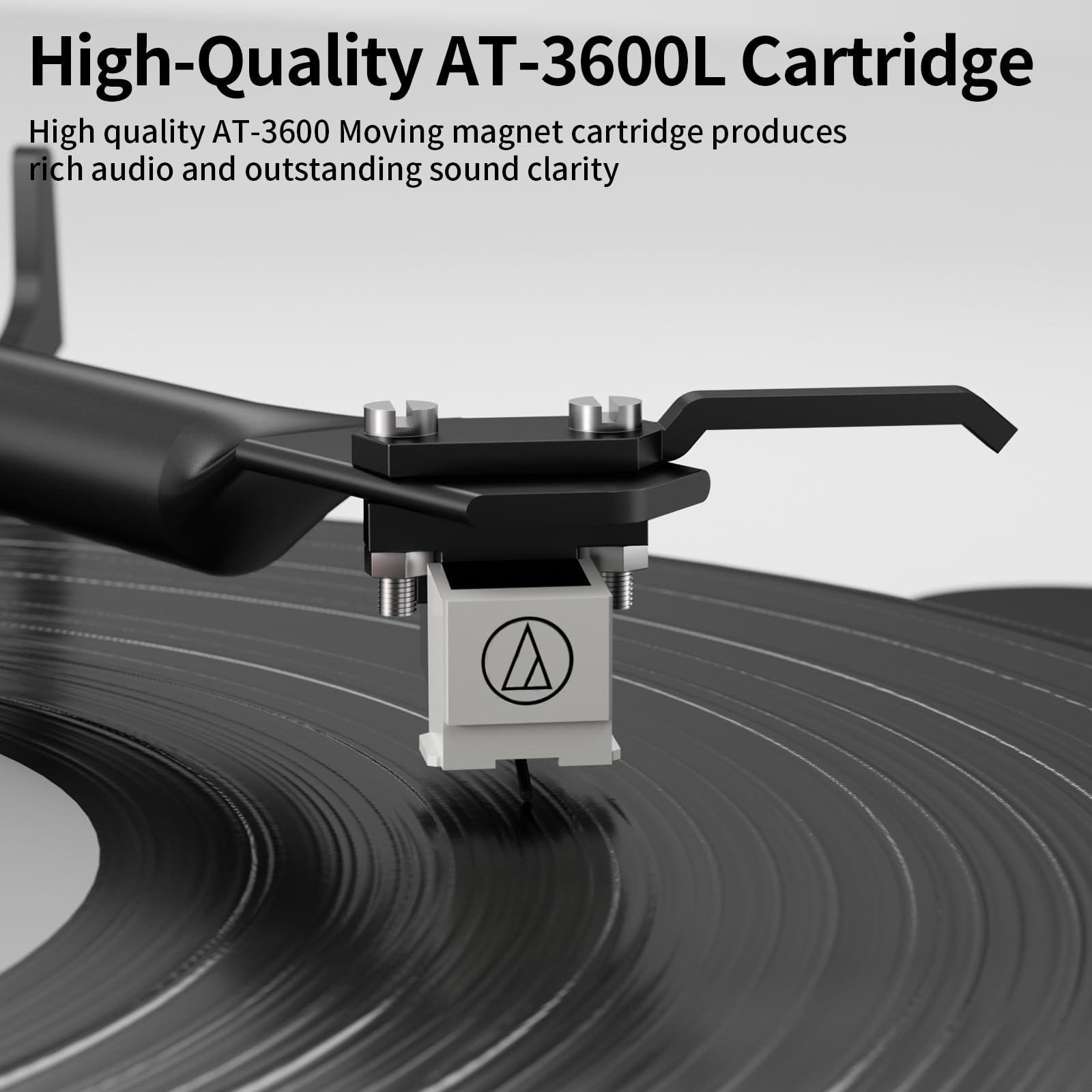 FEKTIK Record Player for Vinyl with Speakers,Bluetooth Turntable for Vinyl Records with 36W HiFi Stereo Speakers,Magnetic Cartridge & Adjustable Counter Weight and Anti-Skating,RCA Output