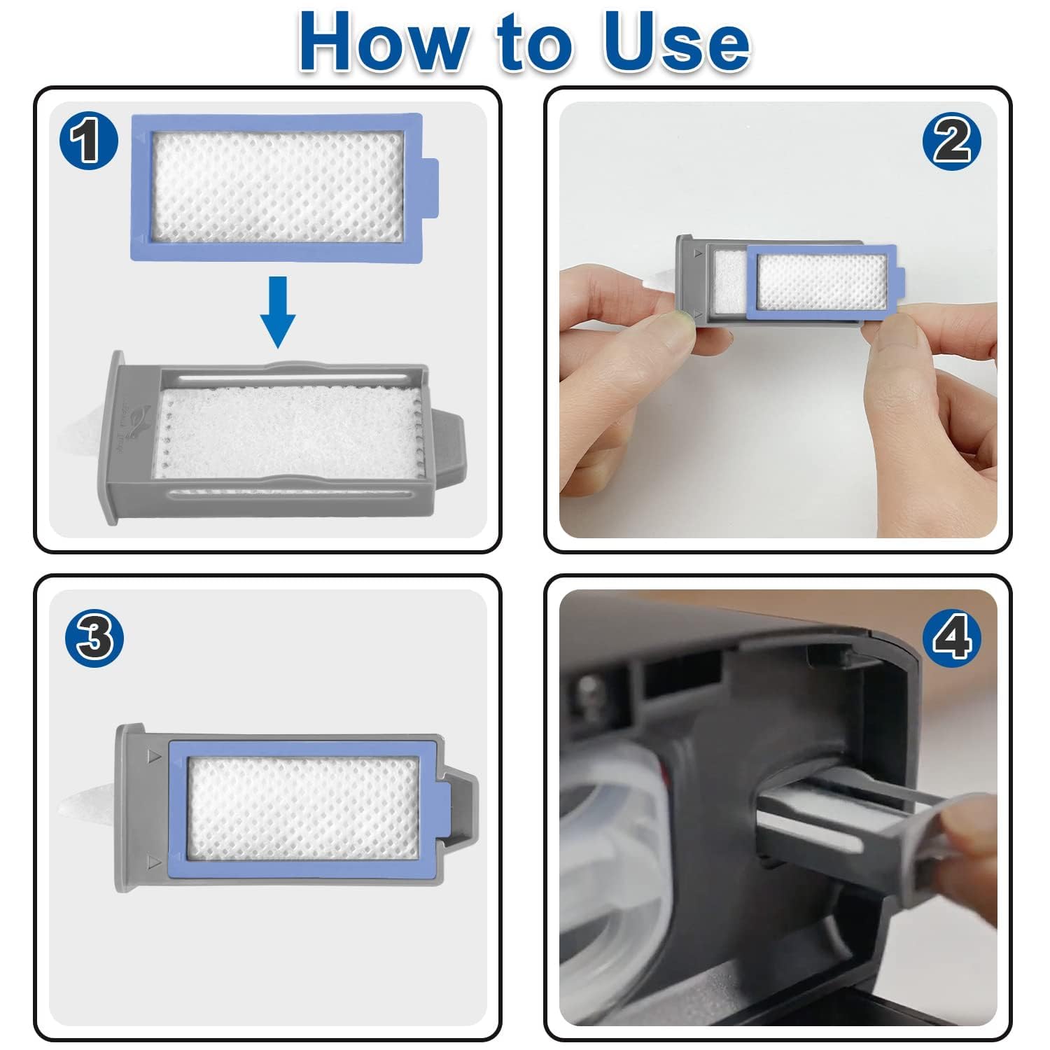 18PCS CPAP Filters Compatible with DreamStation 2, Replacement Kit 6 Reusable Pollen Filters 12 Disposable Ultra-Fine Filters, Replacement CPAP Filters Supplies Compatible with Philips DreamStation 2