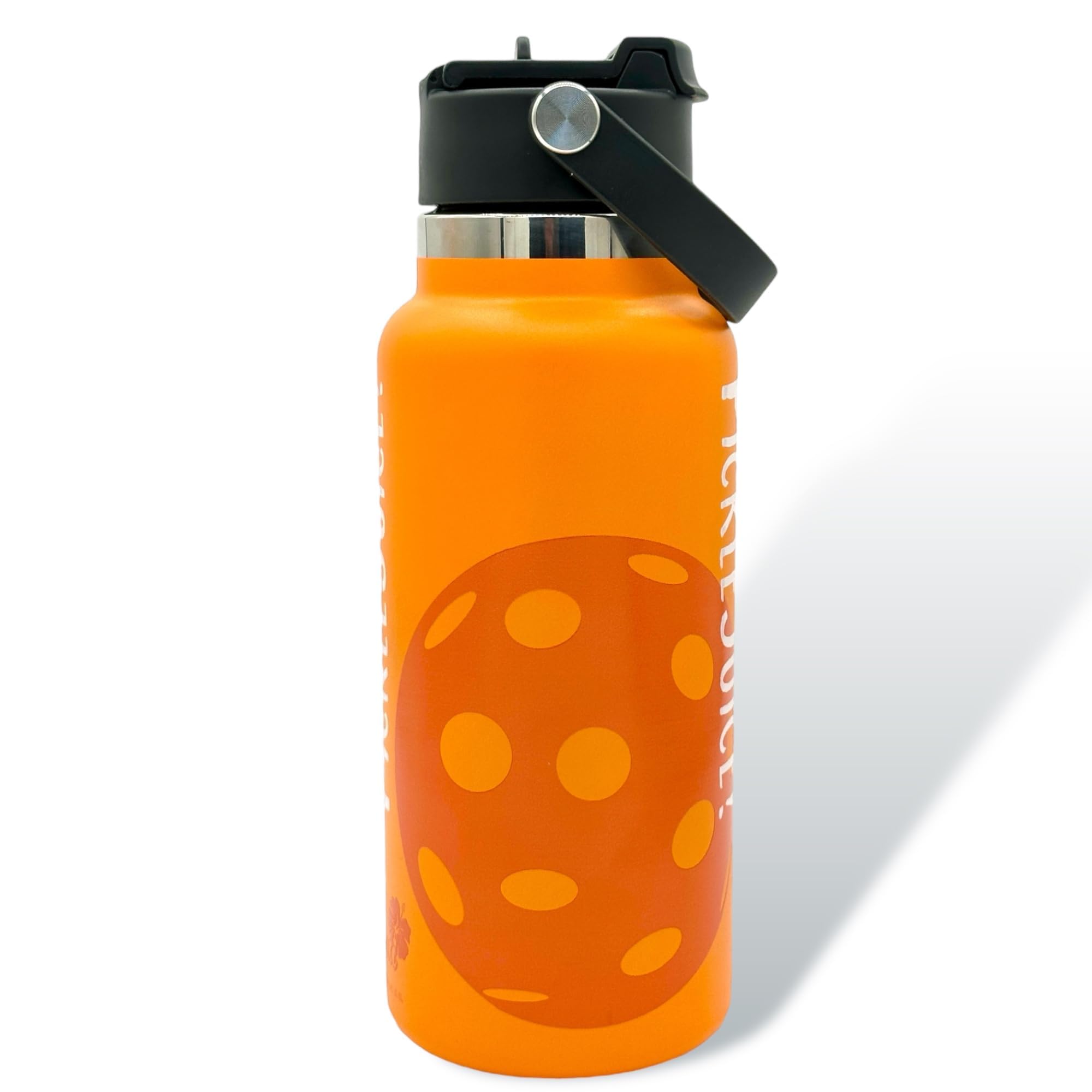 Maui Pickleball Co.™ Pickleball Bottle Pickleball Gifts 32oz Insulated Stainless Steel Water Bottle Funny Pickleball Gift PickleBall Accessories Sip/Straw Lid Pickleball Bottle