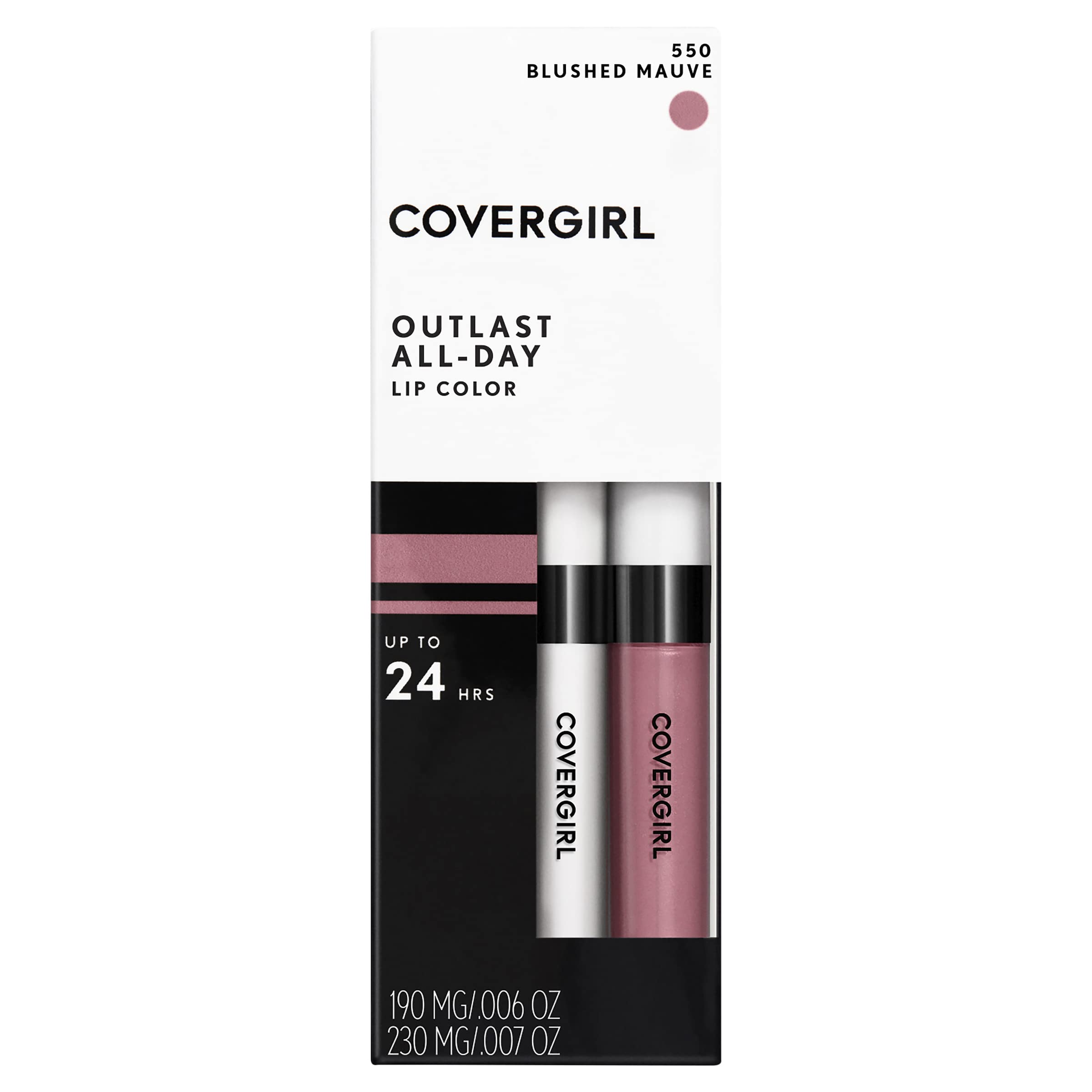 COVERGIRL Outlast All-Day Lip Color With Topcoat, Blushed Mauve