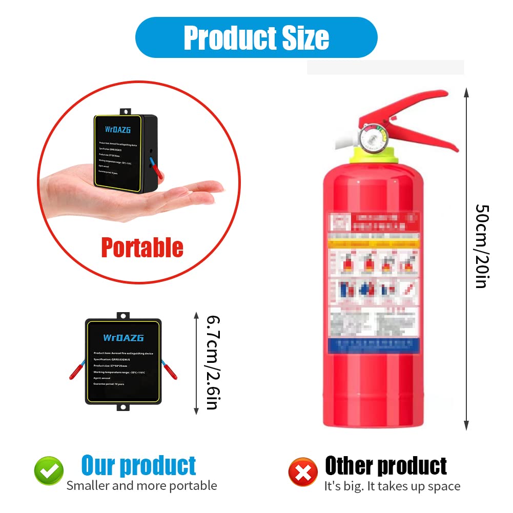 Light and small automatic fire extinguisher, environmentally friendly and clean, car fire extinguisher, automatic fire extinguisher, suitable for electric box, ship cabin, car, ABCEF fire extinguisher