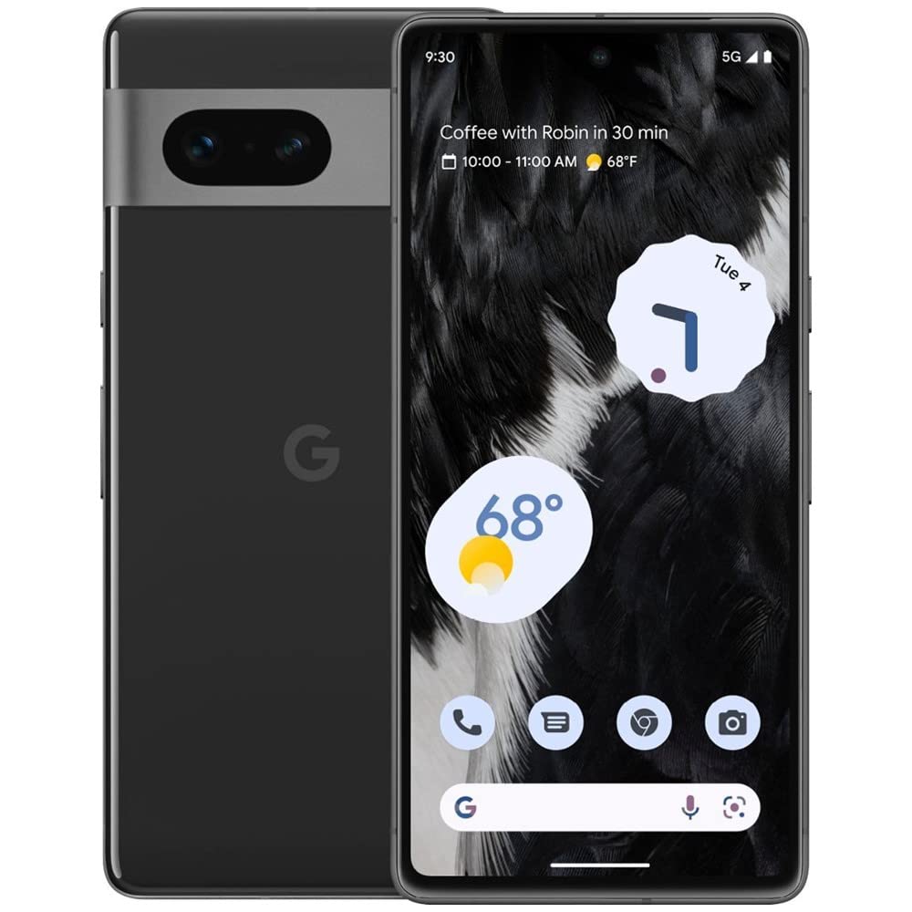 Google Pixel 7 5G, US Version, 128GB, Obsidian - Unlocked (Renewed)