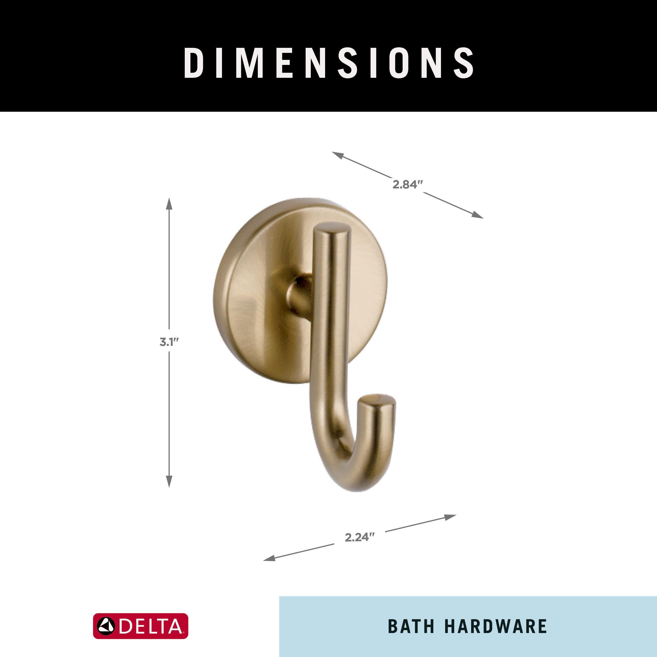 Delta 75935-CZ Trinsic Single Towel Hook in Champagne Bronze