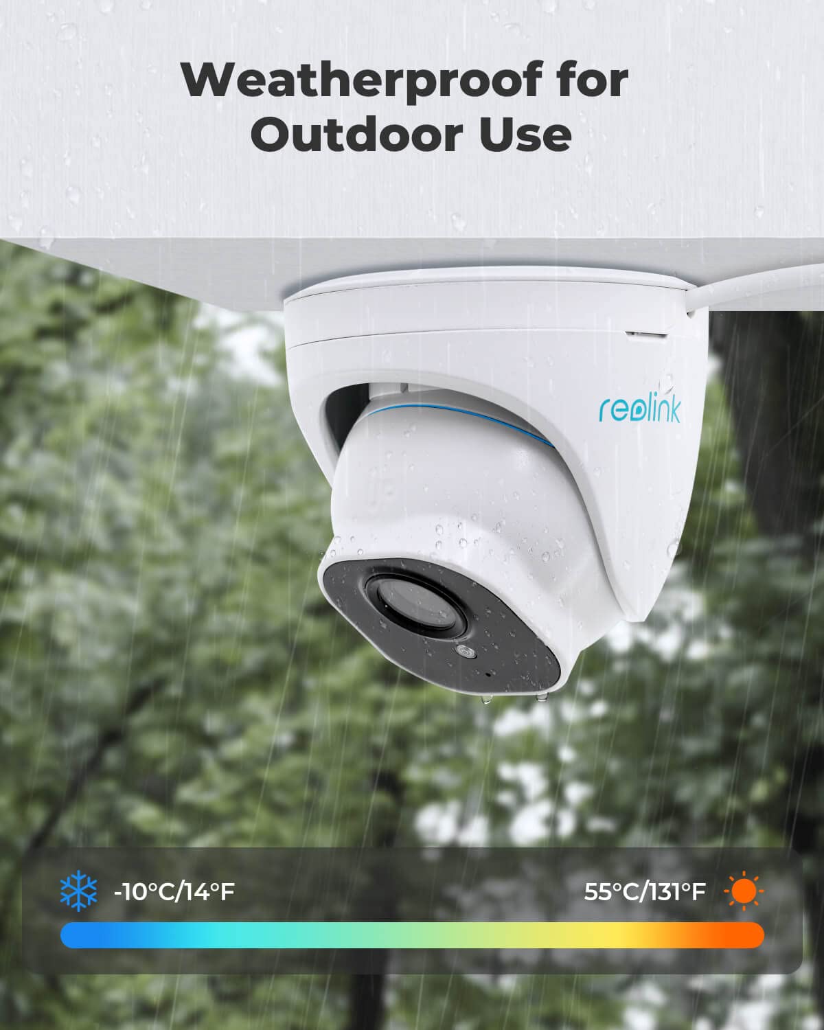 REOLINK 5MP Outdoor Security Camera, Turret POE IP Camera with 2.8mm Lens, 130° Diagonal, 100ft IR Night Vision, Built-in Mic, AI Human/Vehicle/Pet Detection for Home Surveillance, RLC-520A-2.8mm