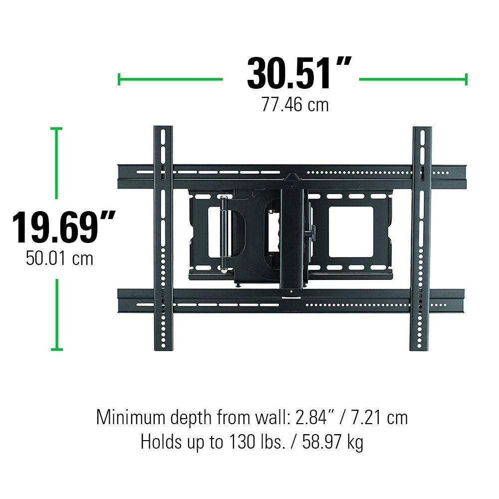 Sanus MLF13-B1 Articulating Universal Wall Mount for 37-80-Inch Screen BLack