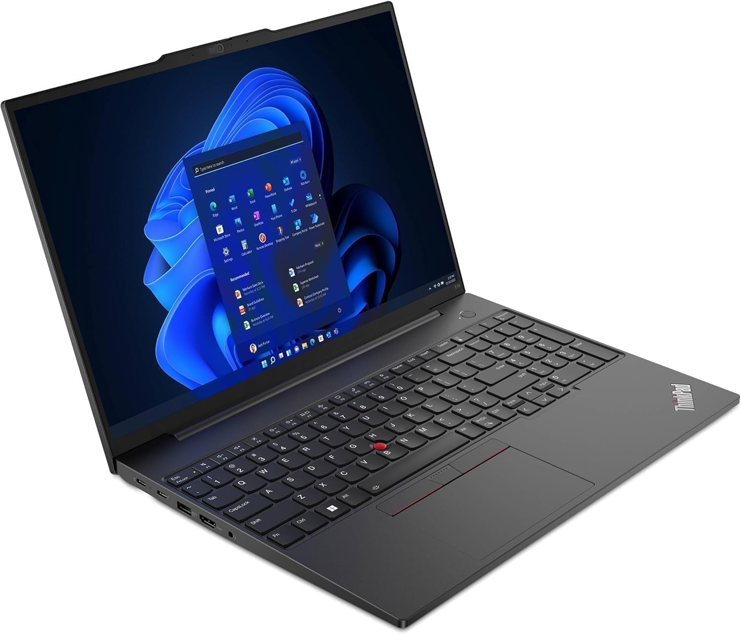 Lenovo ThinkPad E16 Gen 2 Business Laptop (16" FHD+ Anti-Glare, Intel Core Ultra 5 125U (> i7-1355U), 32GB DDR5 RAM, 1TB SSD) Fingerprint, Backlit, Webcam, Ethernet, Win 11 Pro, 2025 AI PC, Black