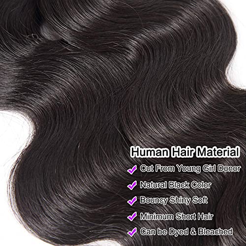 AIMAKER 12A Brazilian Body Wave Human Hair 3 Bundles 24 24 24Inch 100% Unprocessed Brazilian Virgin Human Hair Weave Bundles Body Wave Hair Extensions Natural Color Brand: AIMAKER