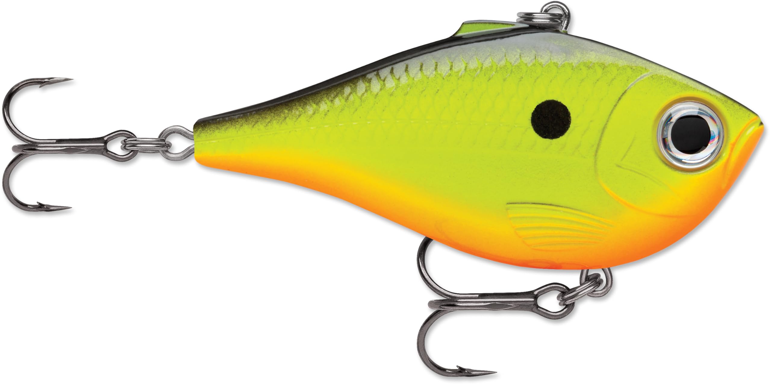 Rapala Rippin' Rap, Fishing Lure, Hard Bait, 2-1/2", Chartreuse Shad