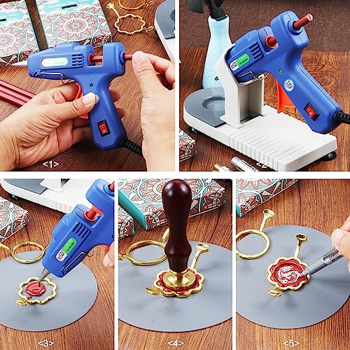 Silver Wax Seal Sticks, LONBEIIFY 20pcs Premium 7mm Sealing Wax Sticks Only Suit for 0.28'' Glue Gun, Perfect for Wax Seal Stamp,Wedding Invitations, Christmas Gift & Envelopes (Silver)