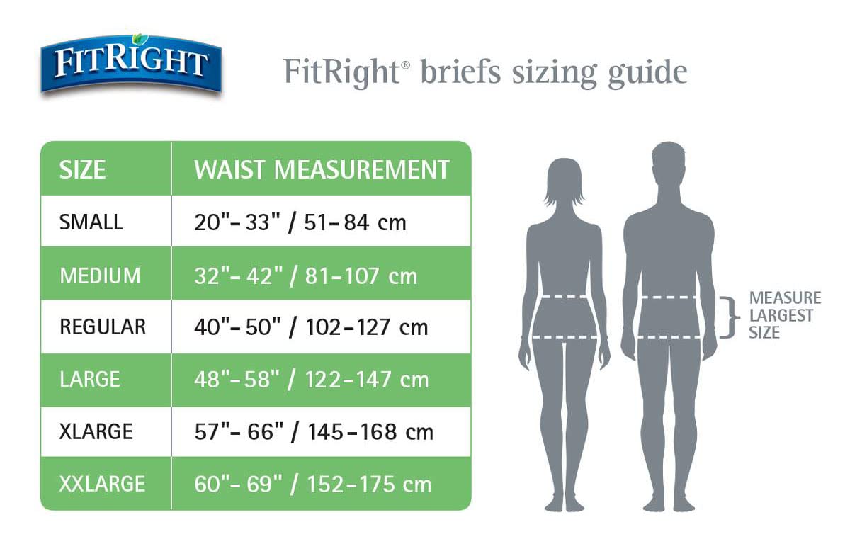 FitRight OptiFit Ultra Adult Briefs, Incontinence Diapers with Tabs, Heavy Absorbency, Large, 44 to 56", 20 Count