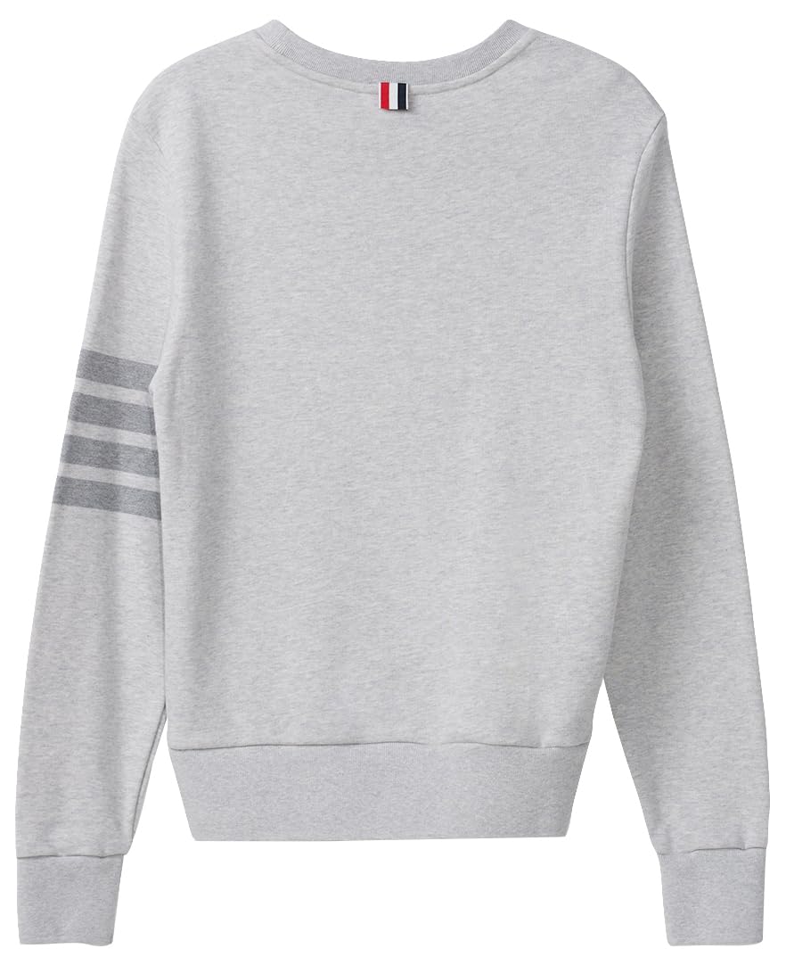 Thom Browne, Men's Crew Neck Sweatshirt, X-Large, Grey