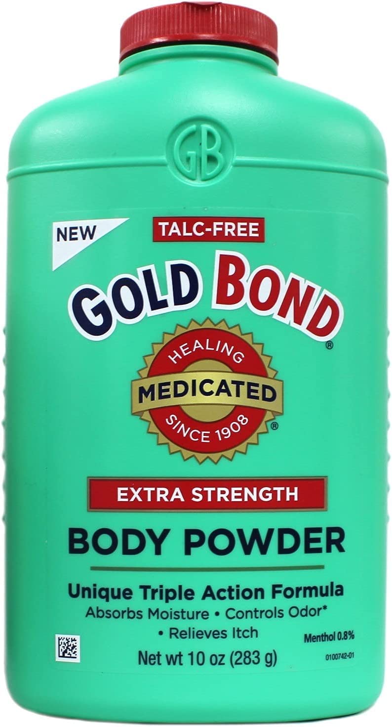 Gold Bond Body Powder Medicated Extra Strength - 10 oz, Pack of 6, Talc-Free