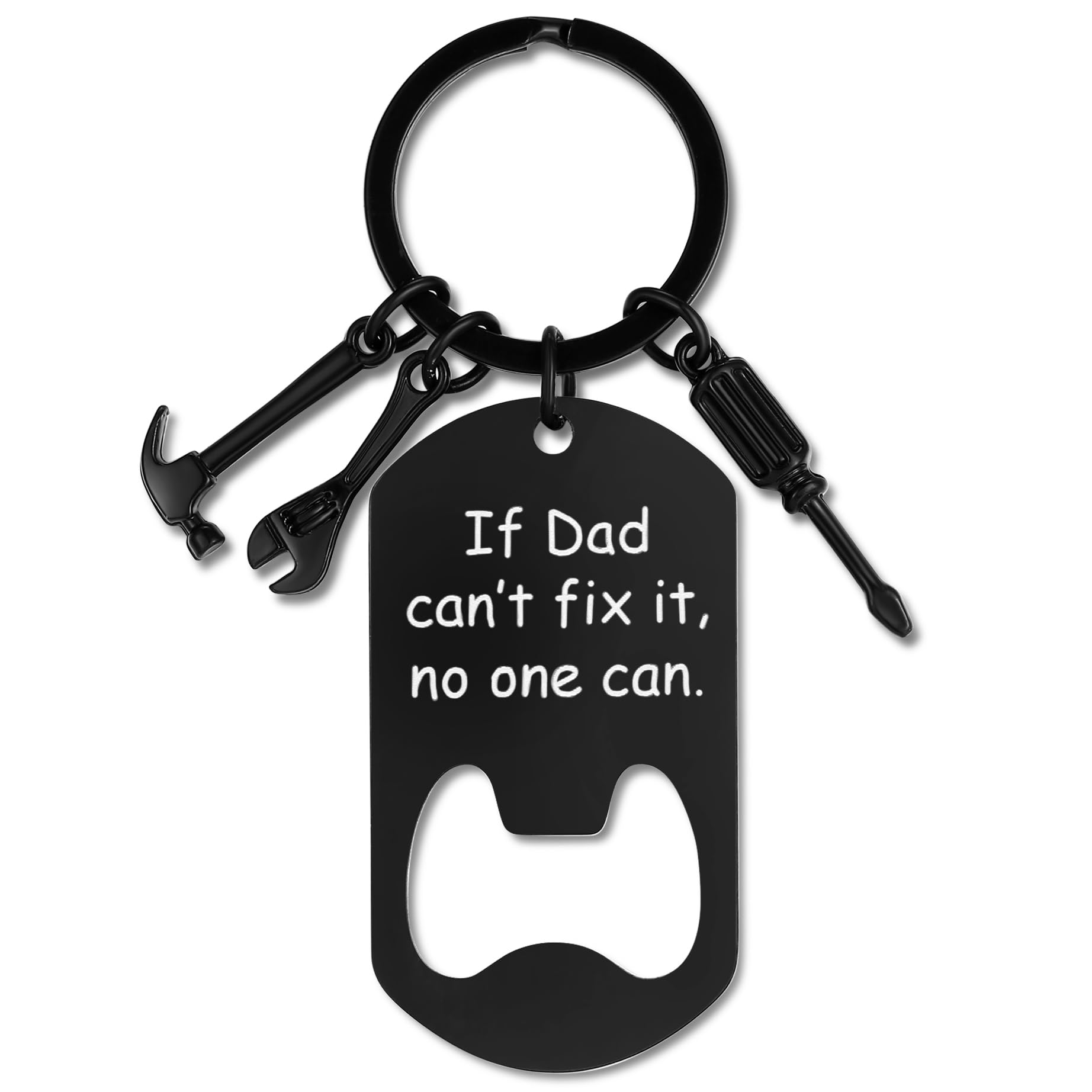 MAIBAOTA Dad Keychain Dad Birthday Gifts Fathers Day Birthday Gifts for Dad from Son Daughter Cool Stuff Keyring Presents for Daddy Papa