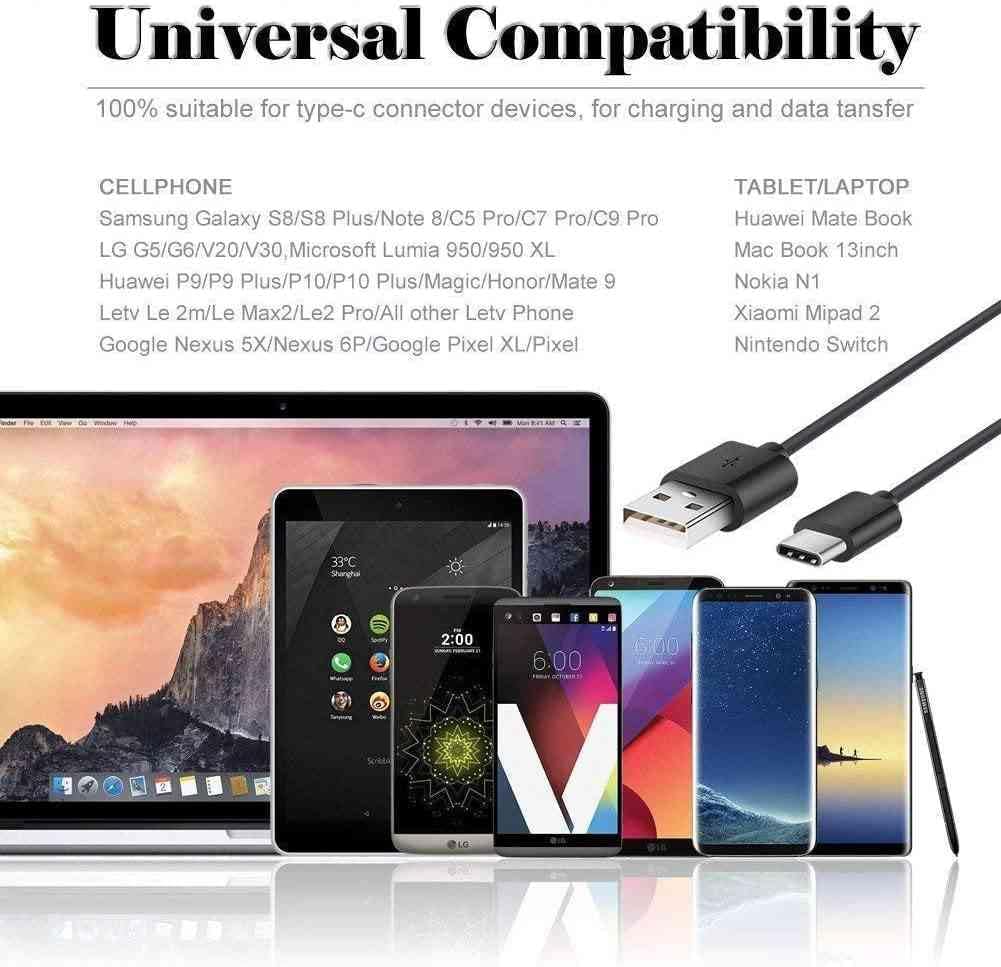 Fast Charger with USB Type C 6.6FT (2m) Cable & OTG Adapter for Samsung Galaxy S9/S9 Plus/S8/S8 Plus/S10/S10e/S10 Plus/Note 8/Note 9/A02/A21/A31/A41/A42 5G/A60/A8/A60/A8s/A51 5G UW