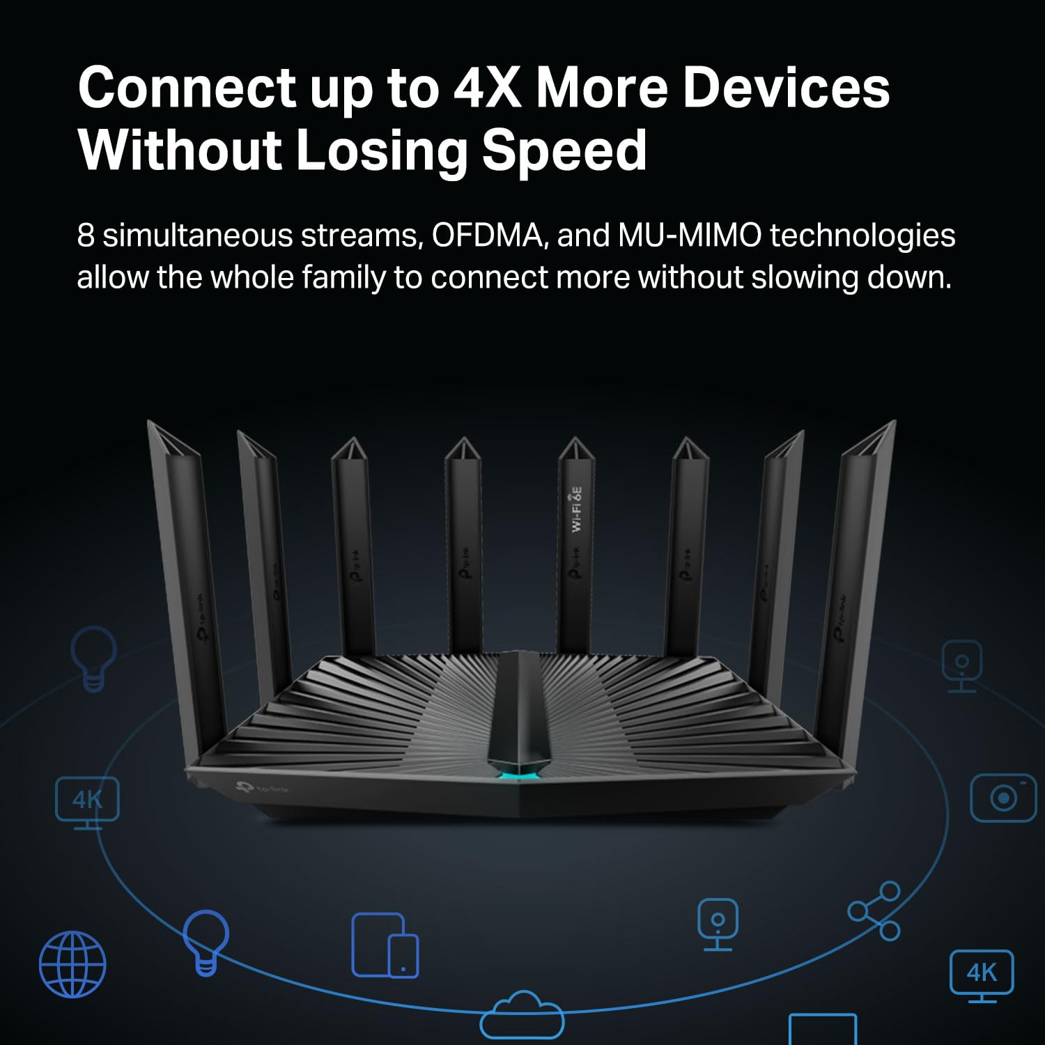 TP-Link - Archer AXE7800 Tri-Band Wi-Fi 6E Router - Black